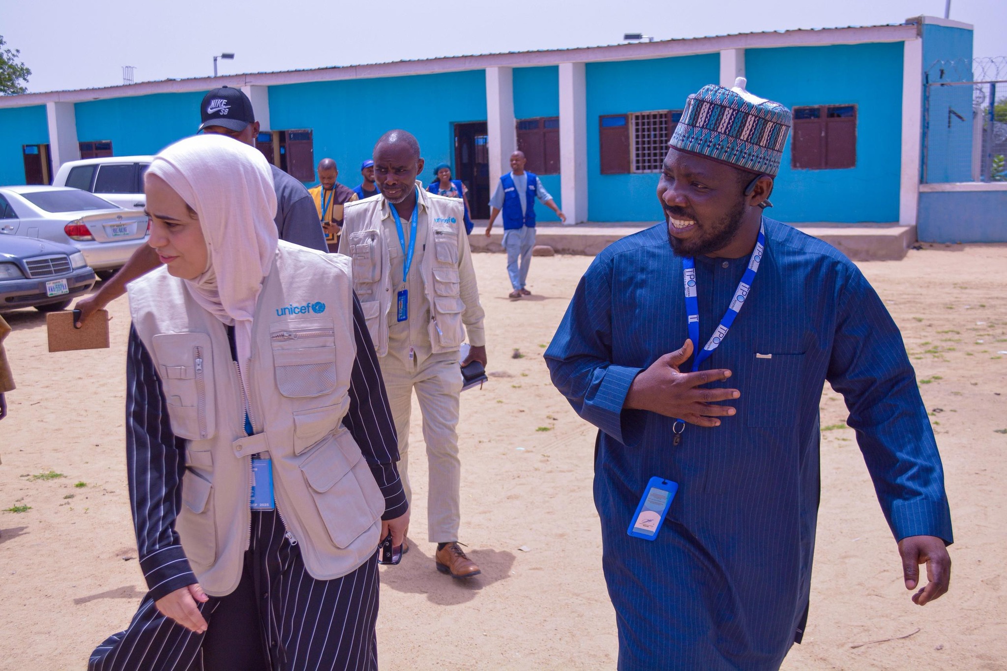  UNICEF Nigeria’s Risk and Compliance Manager, Nawal Al-Quari, and Team visited to Hajj Transit Center in Maiduguri Borno State.